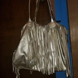 Gold tassel purse